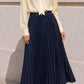 Jupe plissée AUDREY [ Bleu marine ] Eylim Boutique