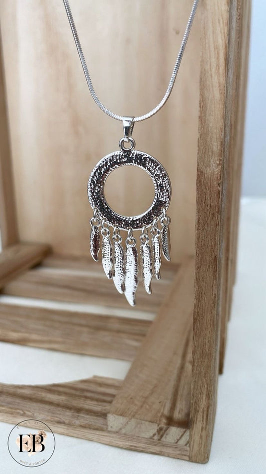 Collier PLUME [ Argenté ]