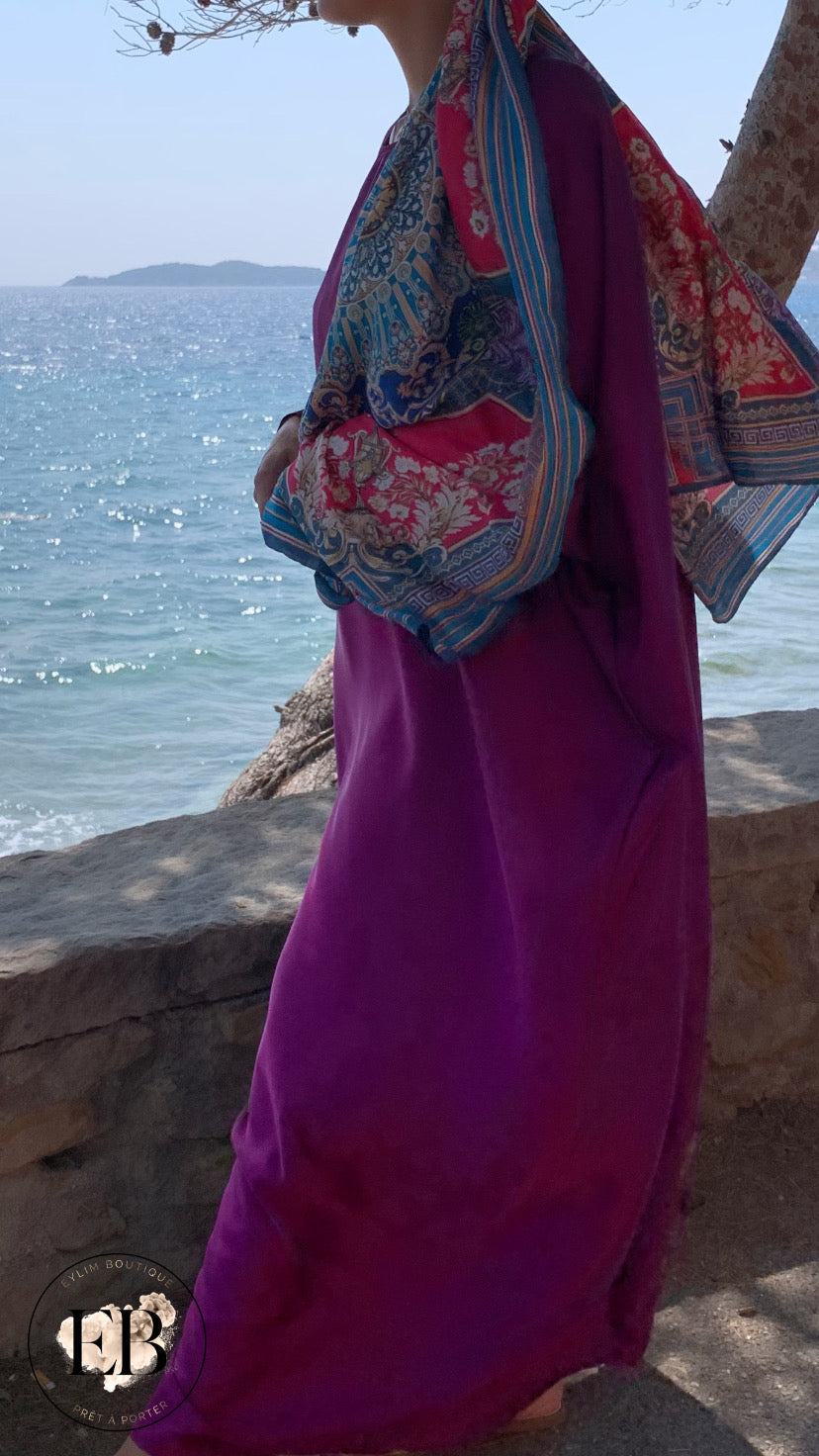 Abaya papillon SIRINE [ Fushia ]