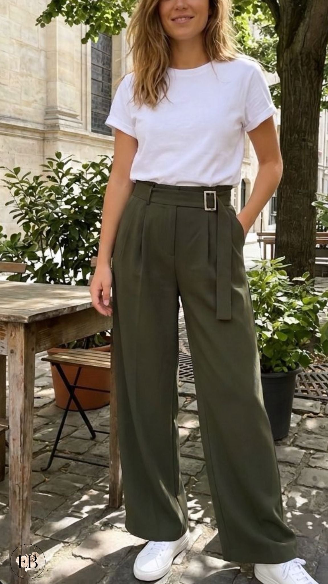 Pantalon ARIANE [ Kaki ] Eylim Boutique