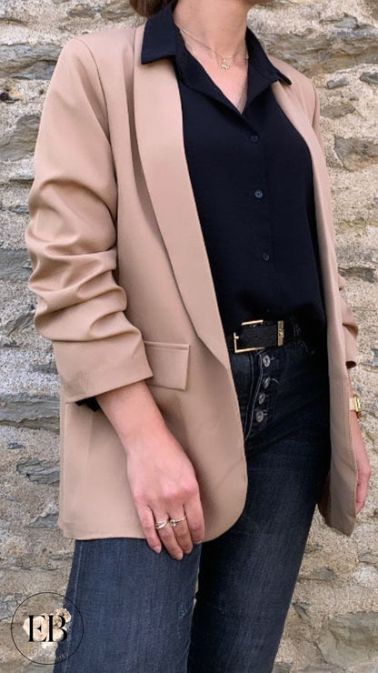 Veste blazer NINON [ Camel ] Eylim Boutique