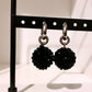 Boucles d’oreilles [ Noir ]