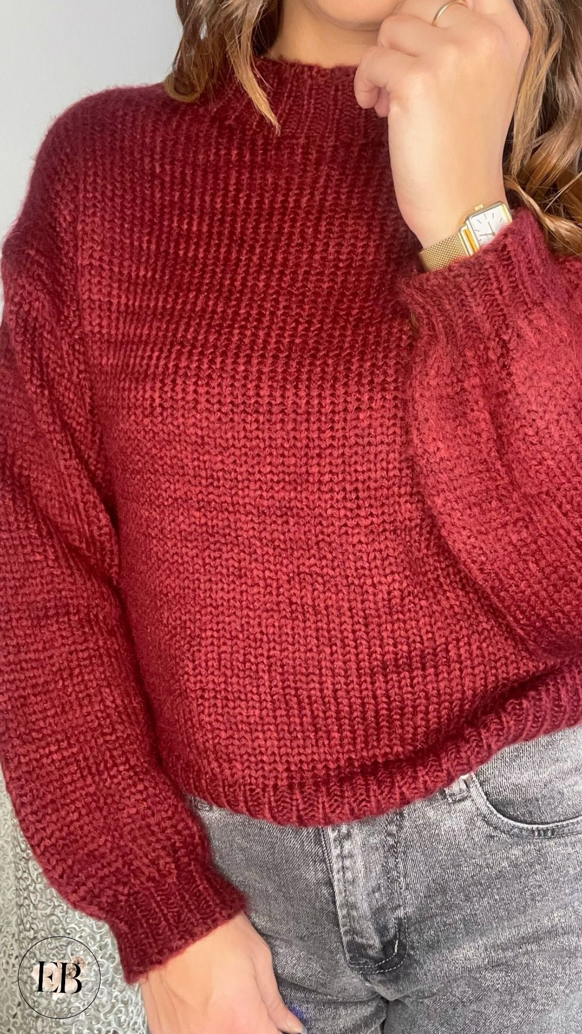 Pull [ Bordeaux ] Eylim Boutique