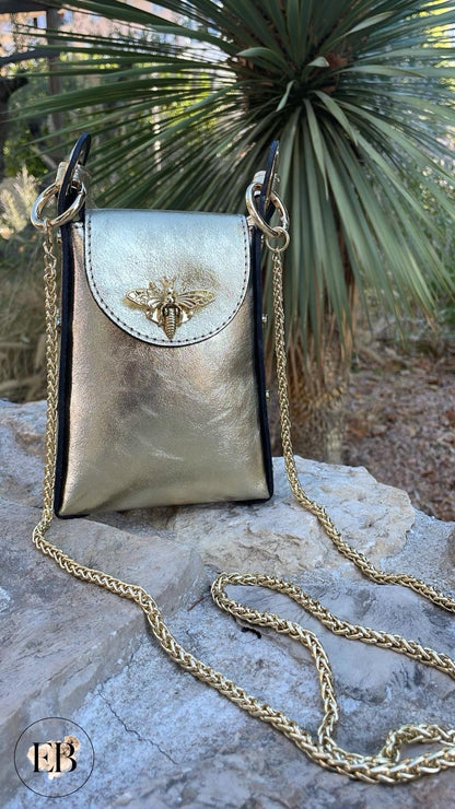 Sac bandoulière ISIS [ Doré ] - Eylim Boutique