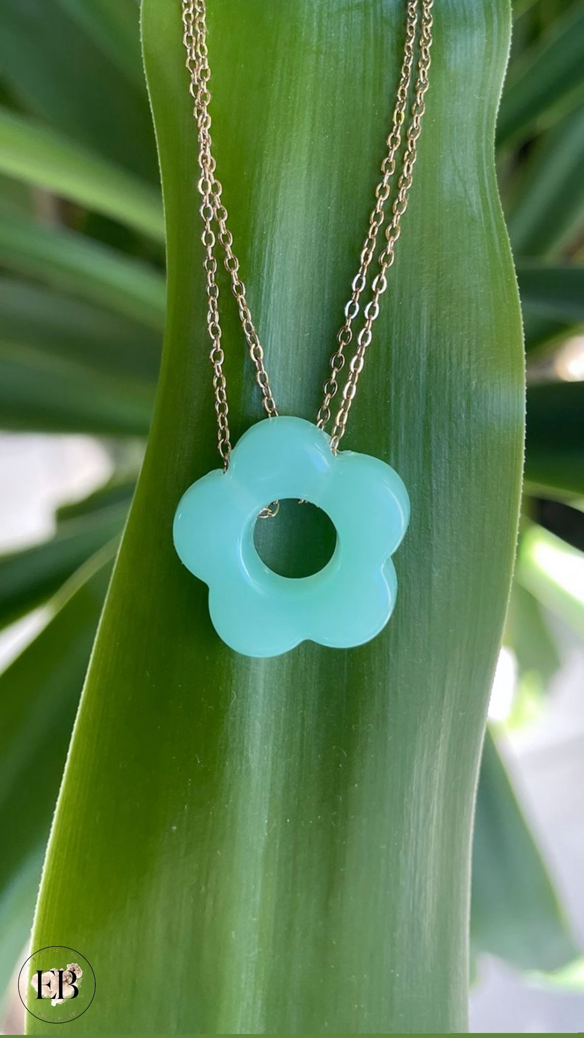 Collier FLORA [ Vert ] Eylim Boutique