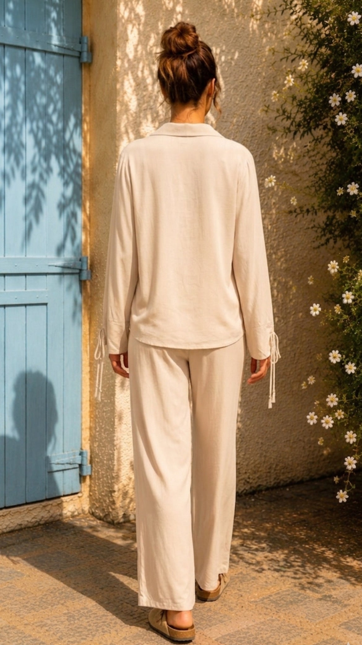 Chemisier CARMEN [ Beige ] Eylim Boutique