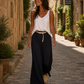 Pantalon fluide  [ Noir ] Eylim Boutique