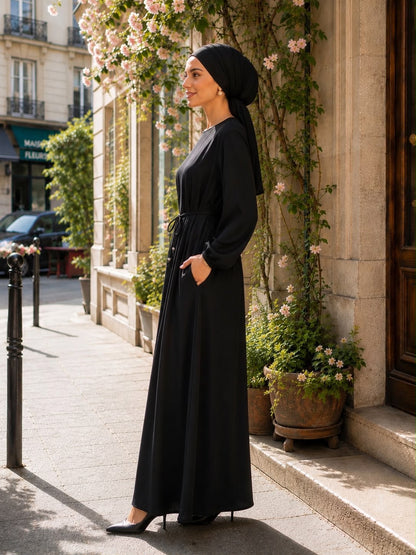 Abaya SAFA [ Noir ] Eylim Boutique