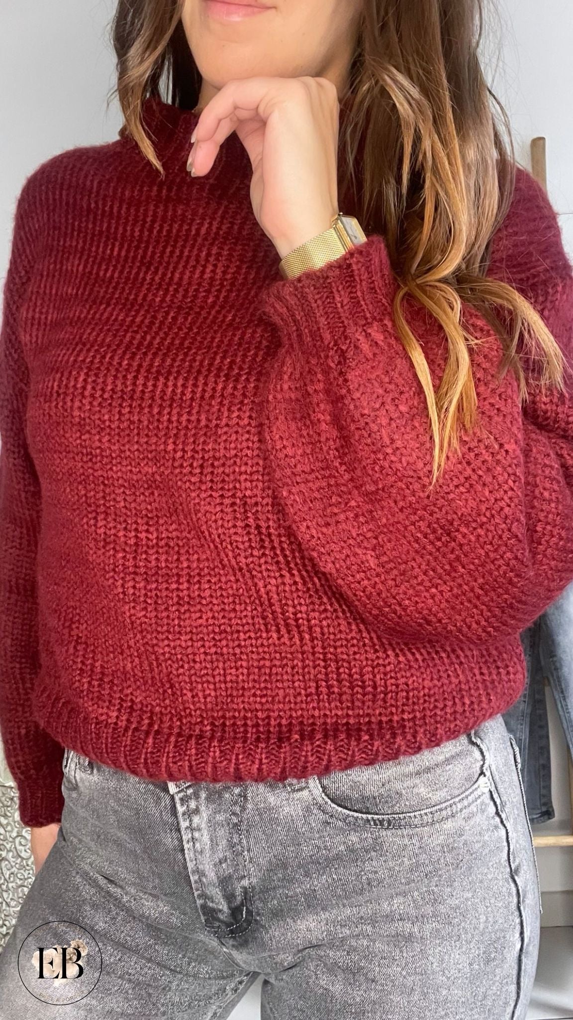 Pull [ Bordeaux ] Eylim Boutique