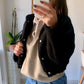 Veste bombers BOUCLETTES [ Noir ] Eylim Boutique