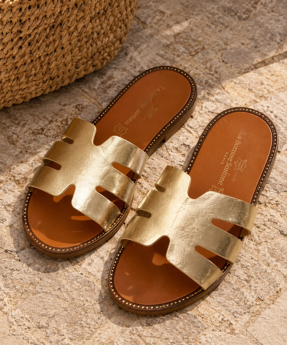 Sandales [ Doré ] Eylim Boutique