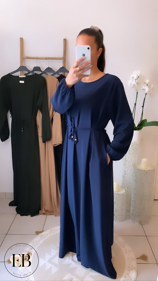 Abaya SAFA [ Bleu marine ]