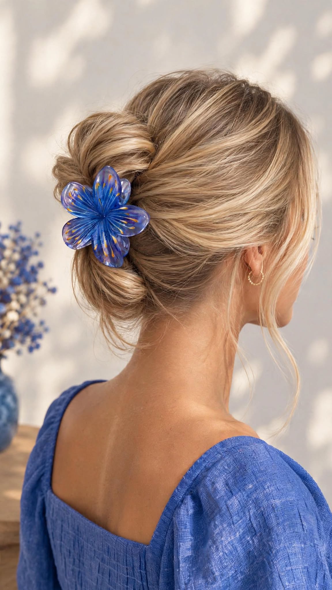 Pince à cheveux TAHITI [ Bleu ] Eylim Boutique