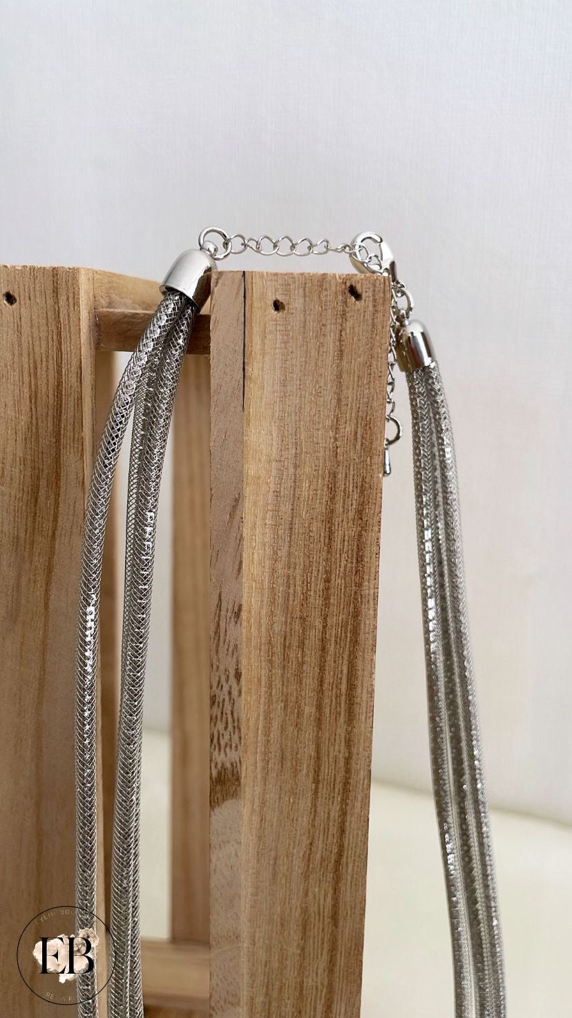 Collier fantaisie [ Argent ]