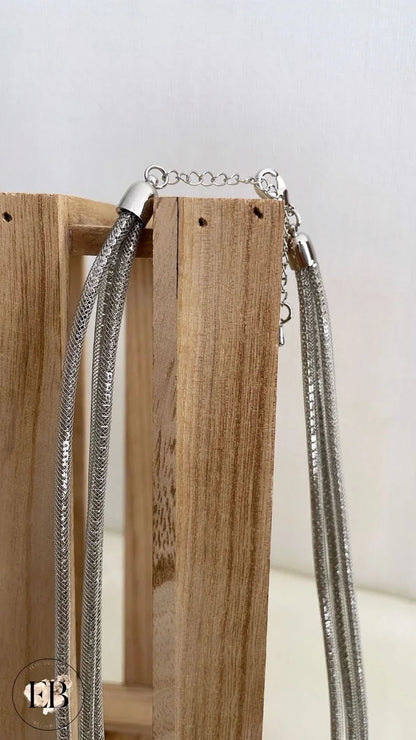 Collier fantaisie [ Argent ] Eylim Boutique