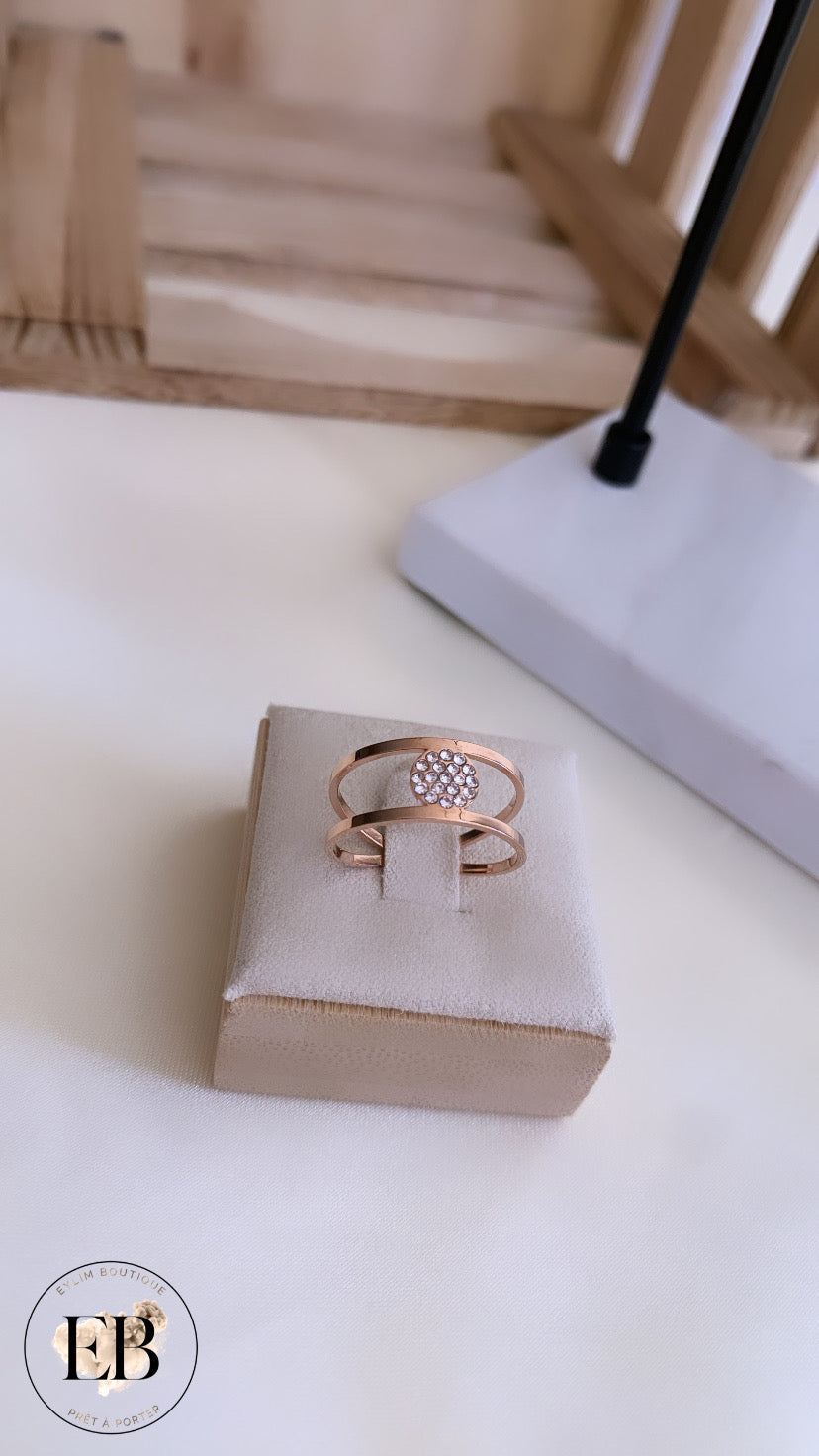 Bague réglable [ Rose Gold ]