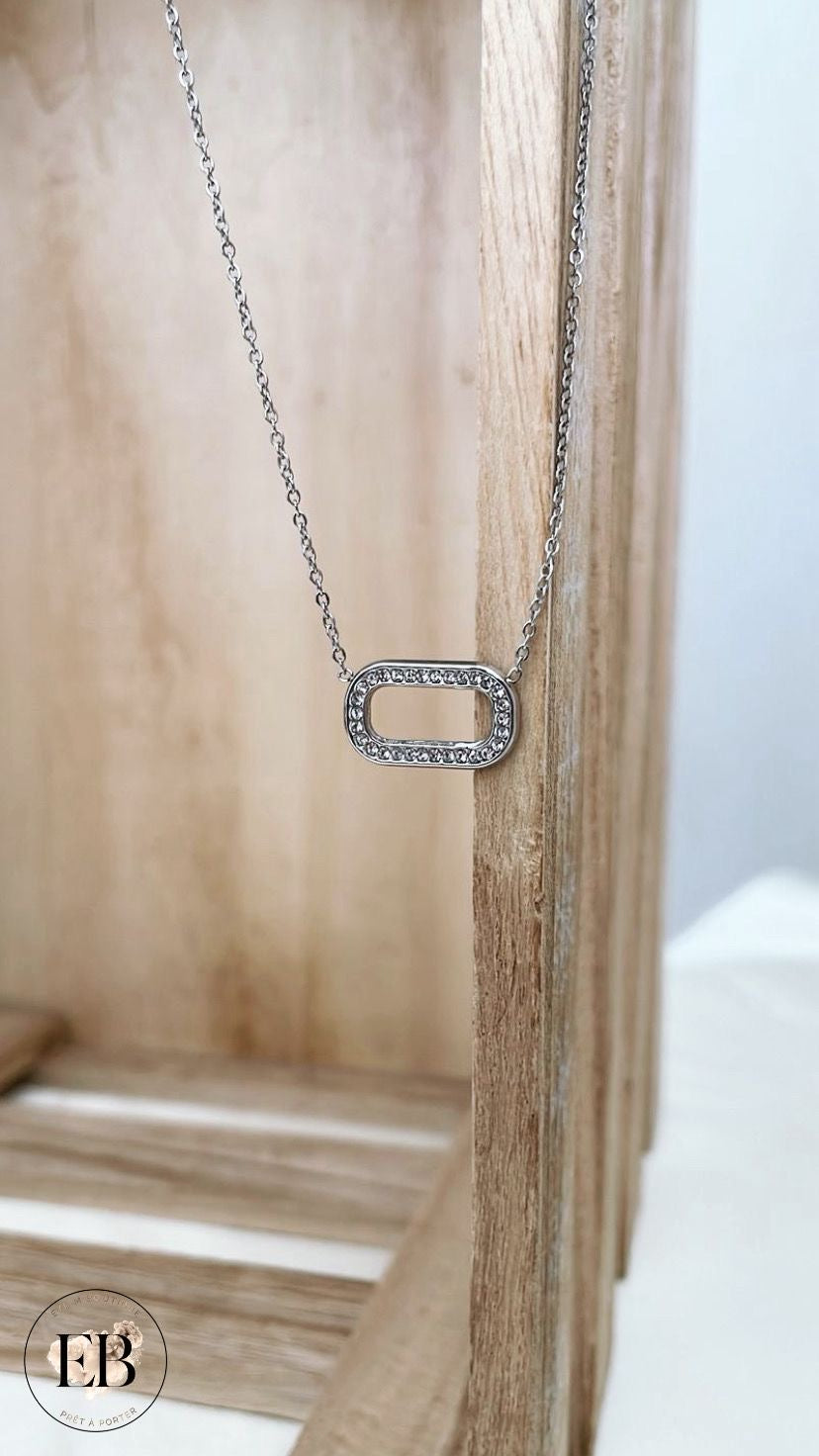 Collier JADE [ Argenté ] Eylim Boutique