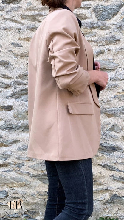 Veste blazer NINON [ Camel ] Eylim Boutique