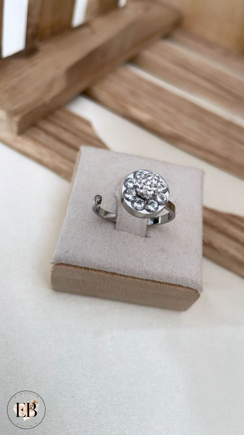 Bague réglable [ Argenté ]