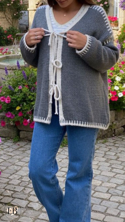 Gilet FANNY [ Gris ] - Eylim Boutique