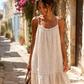 Robe rayée [ Beige ] Eylim Boutique