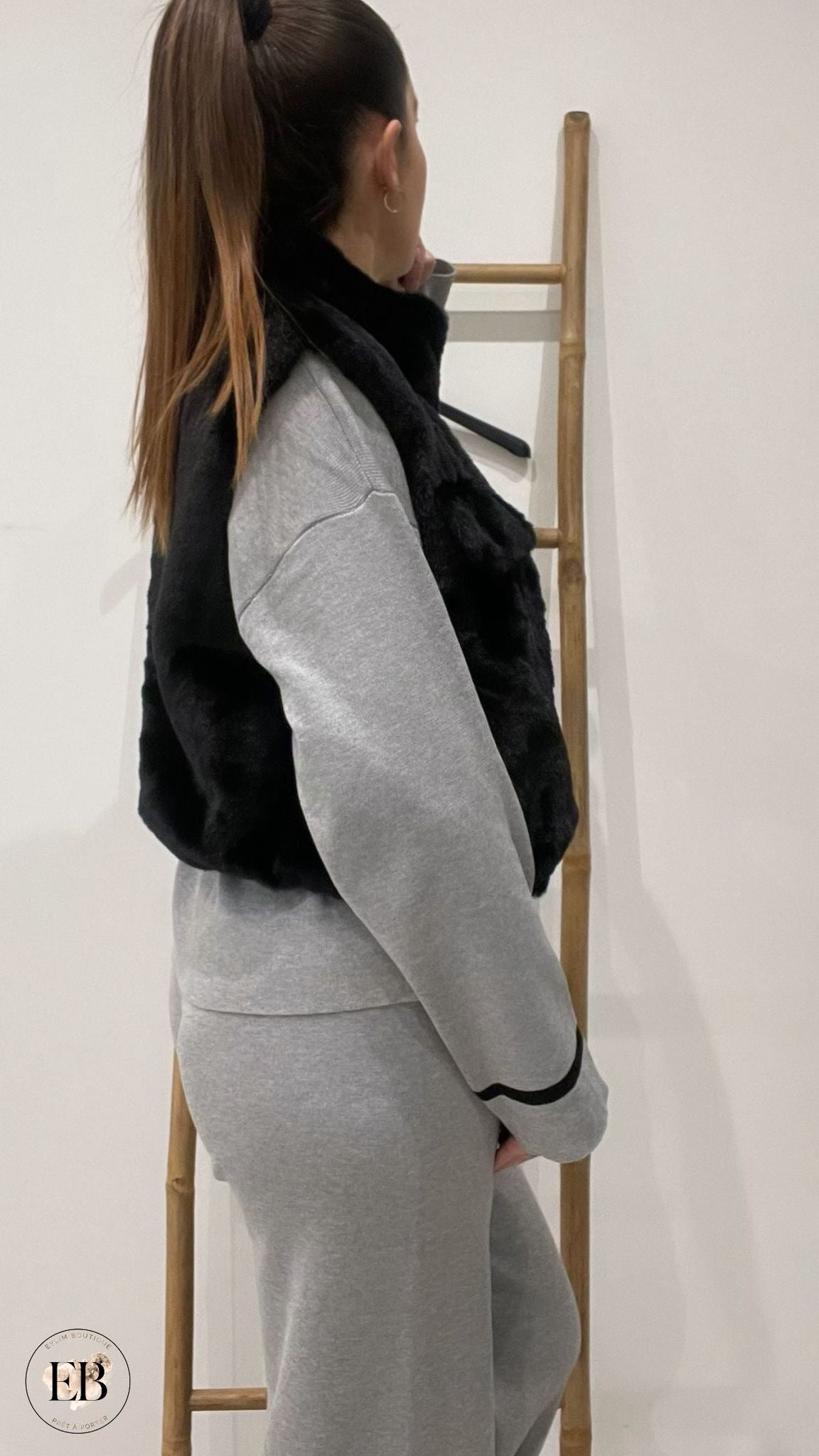 Veste sans manches fourrure Eylim Boutique