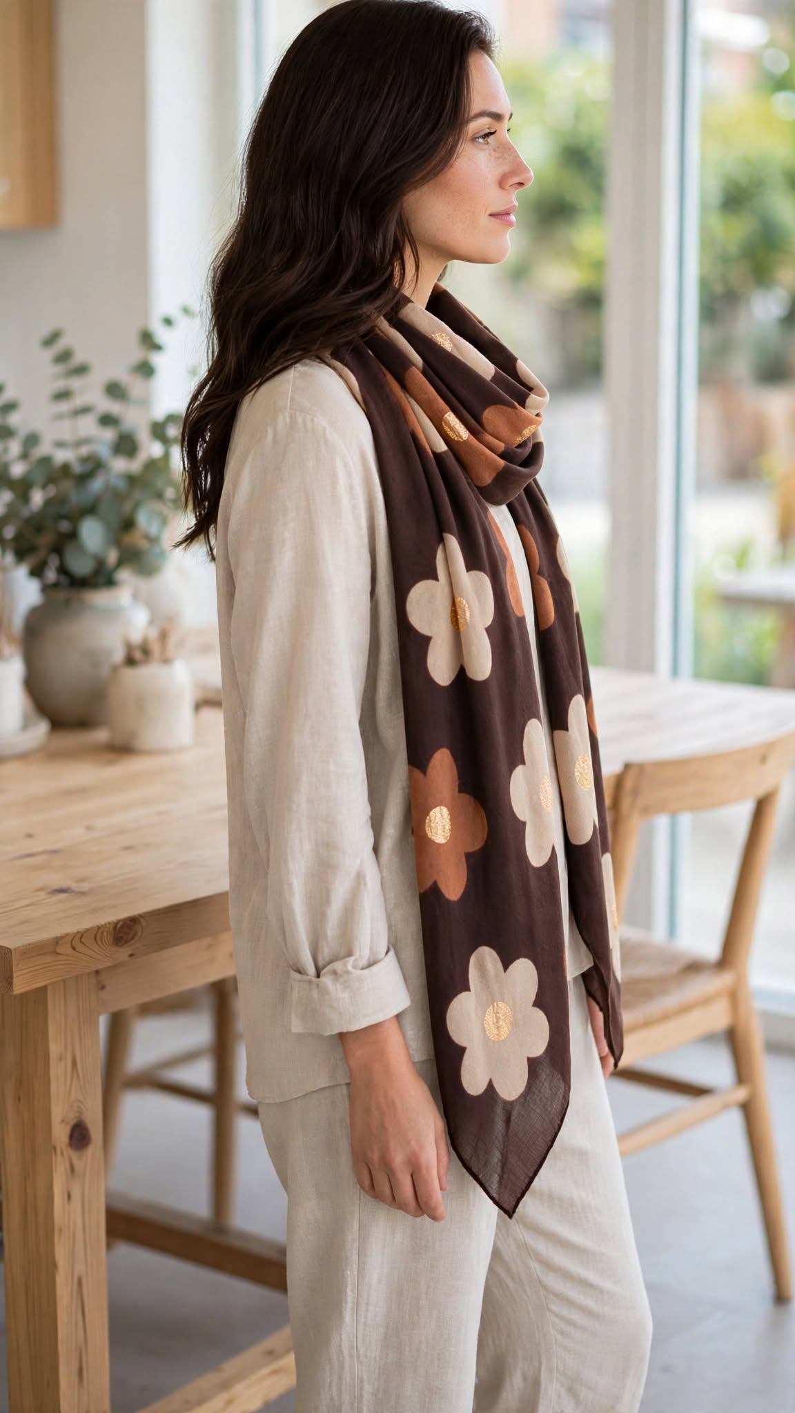 Foulard FLORA 🤎 Eylim Boutique