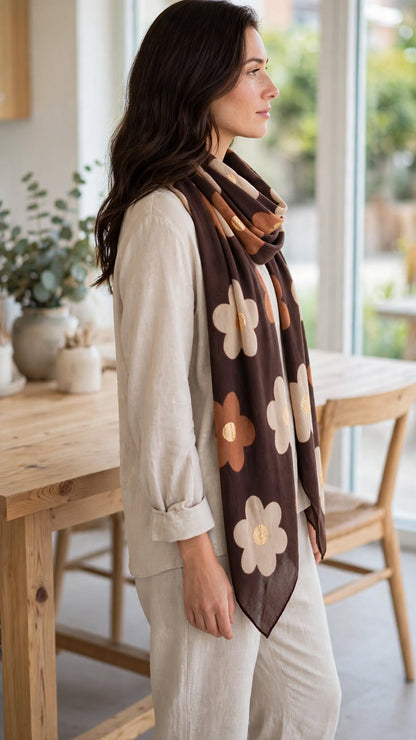Foulard FLORA 🤎 Eylim Boutique