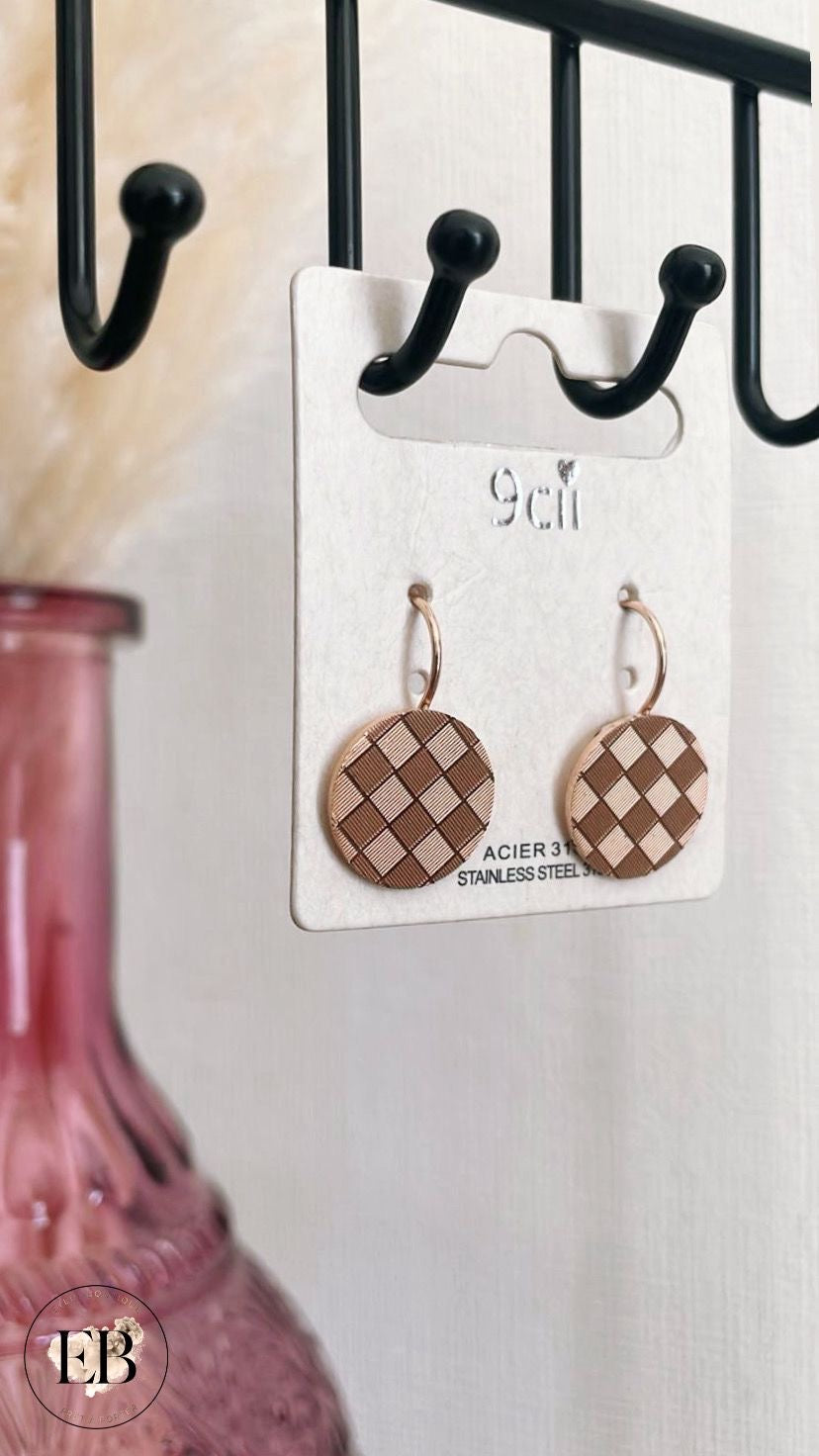 Boucles d’oreilles [ Rose Gold ]