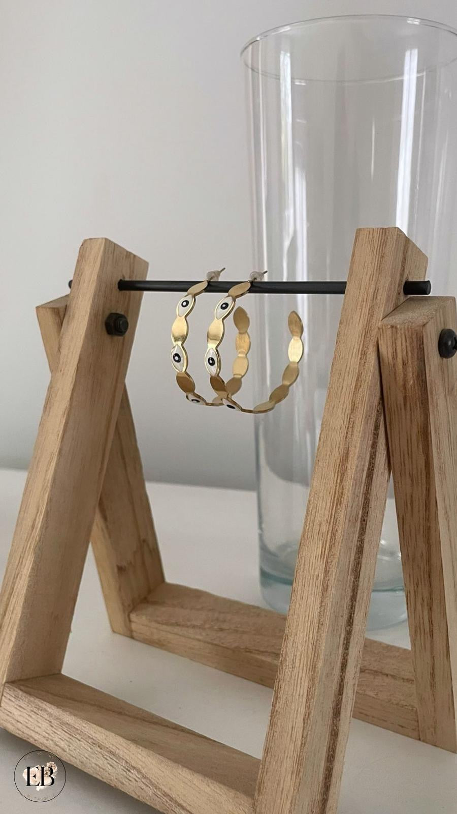 Créoles ŒIL [ Doré ] Eylim Boutique