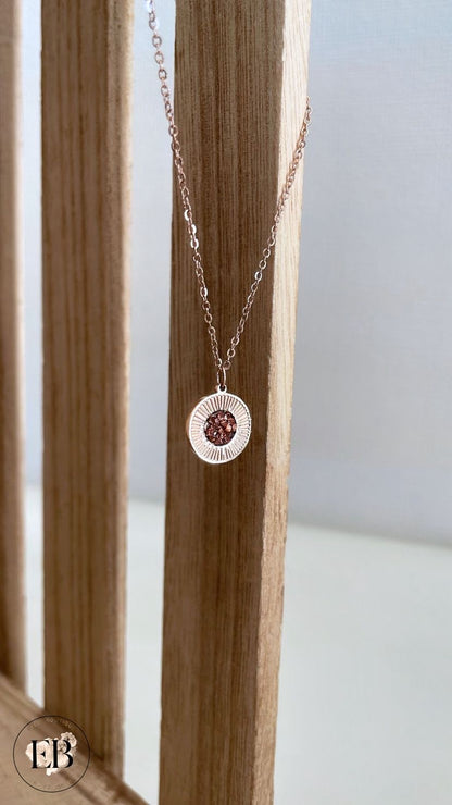 Collier CLAIRE [ Rose gold ] - Eylim Boutique