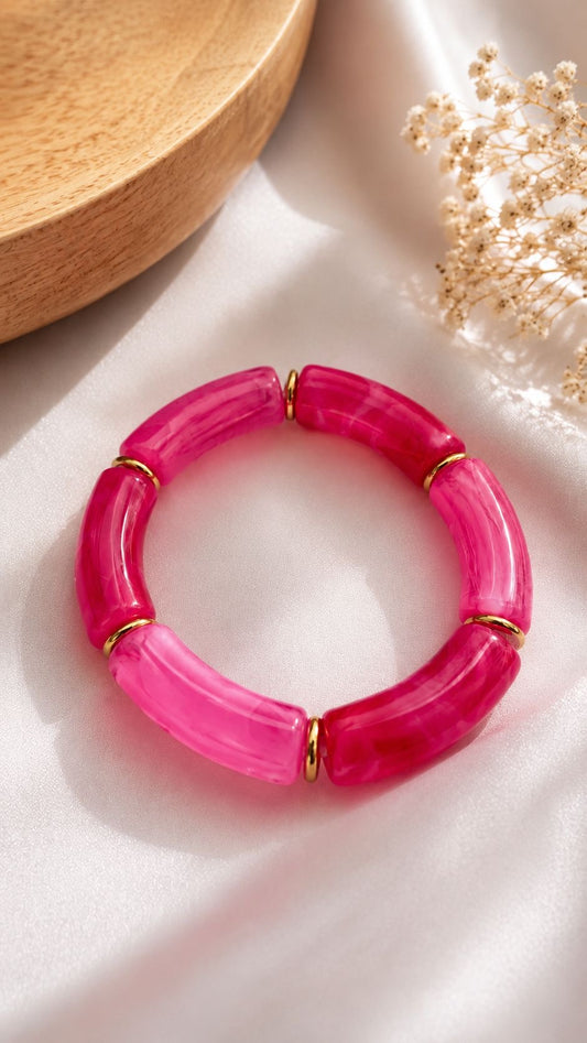 Bracelet ARIA [ Rose fushia ] Eylim Boutique