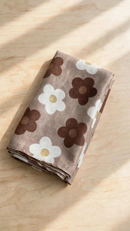 Foulard FLORA [ Taupe ] Eylim Boutique