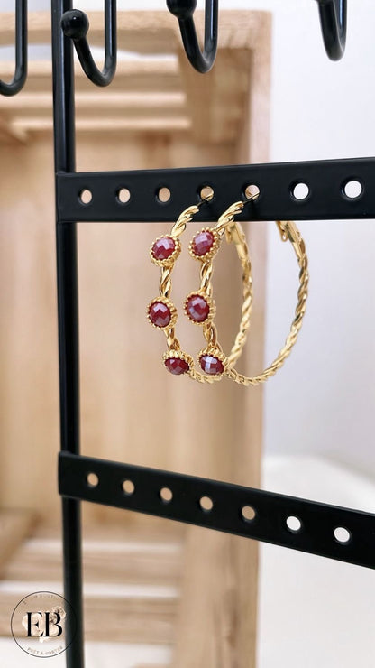 Boucles d’oreilles CRÉOLES [ Doré ] - Eylim Boutique