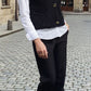 Gilet tricot sans manches [ Noir ] Eylim Boutique