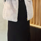 Gilet sans manches fourrure [ Beige ] Eylim Boutique