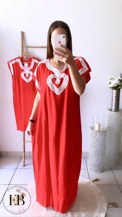 Robe INAYA « Enfant » [ Rouge ] Eylim Boutique