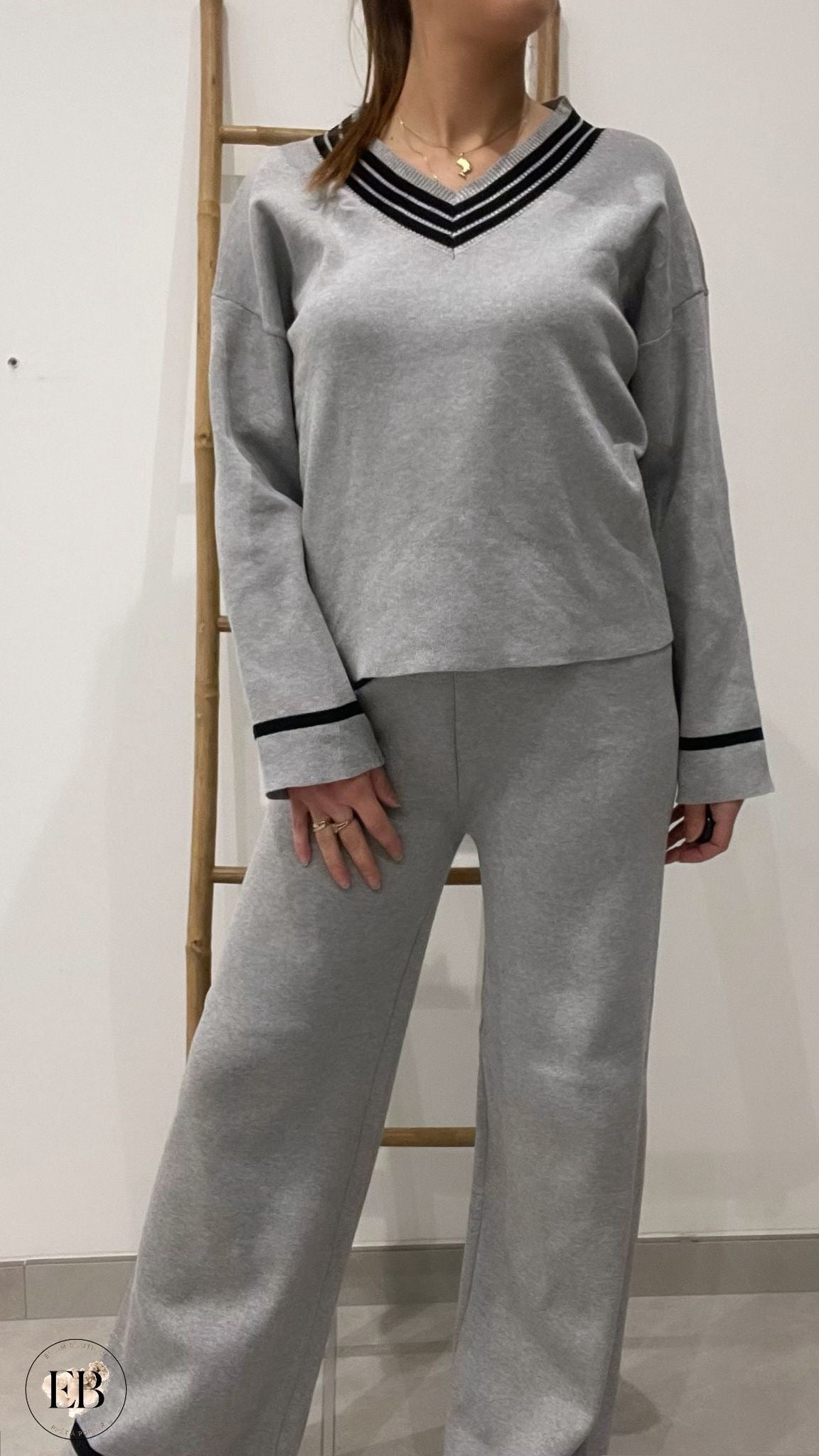 Ensemble MARIA [ Gris ] Eylim Boutique