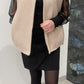 Gilet sans manches ADÈLE [ Beige ] Eylim Boutique