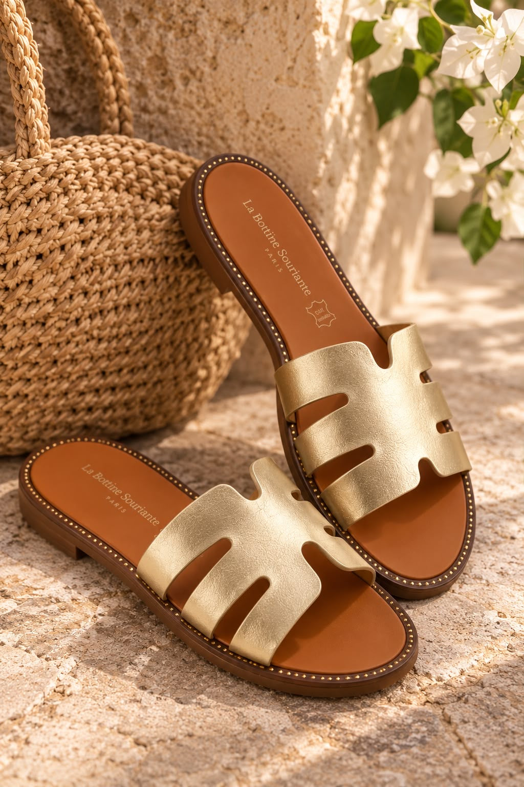 Sandales [ Doré ] Eylim Boutique