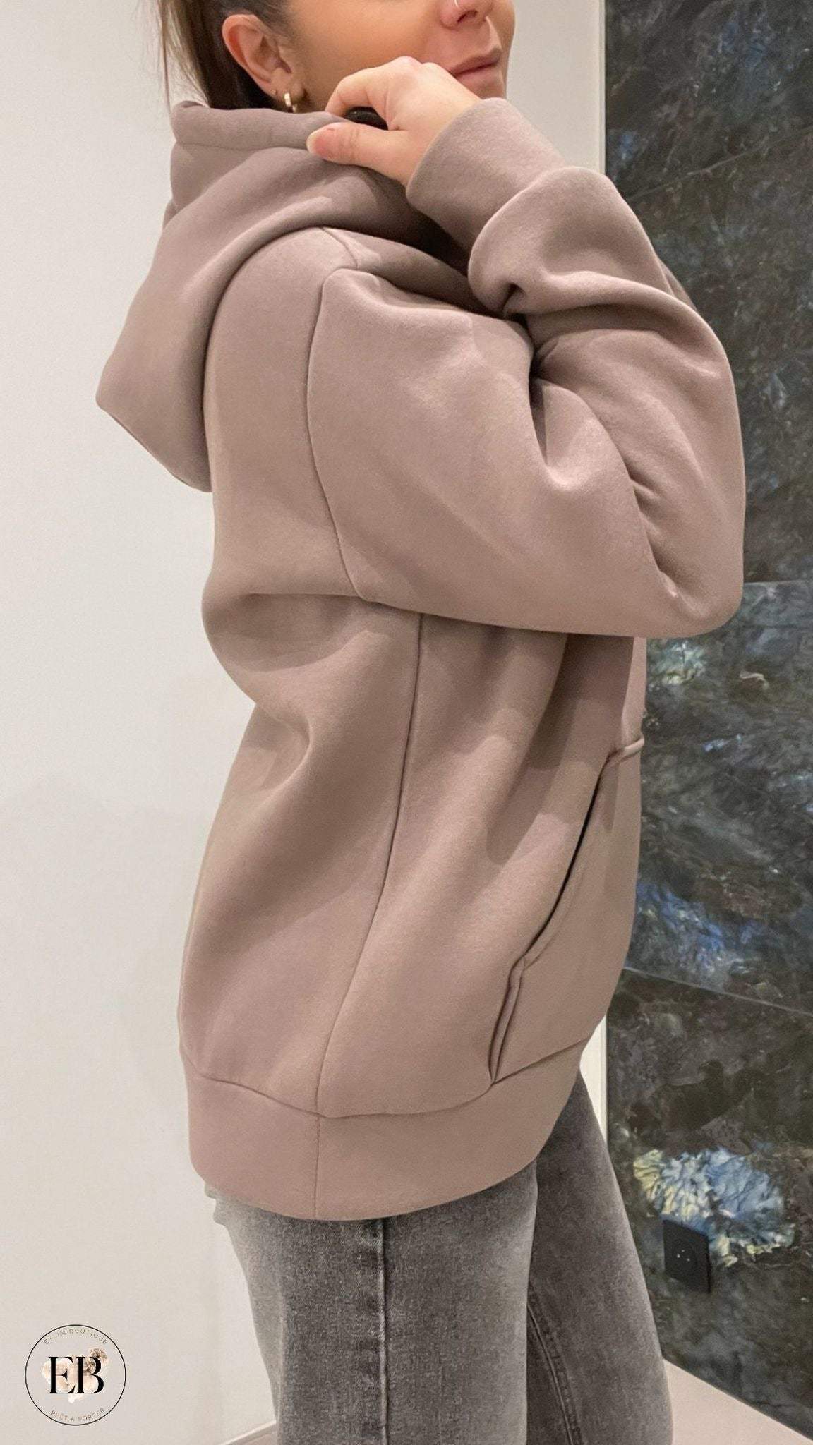Sweat MALIA [ Taupe ] Eylim Boutique
