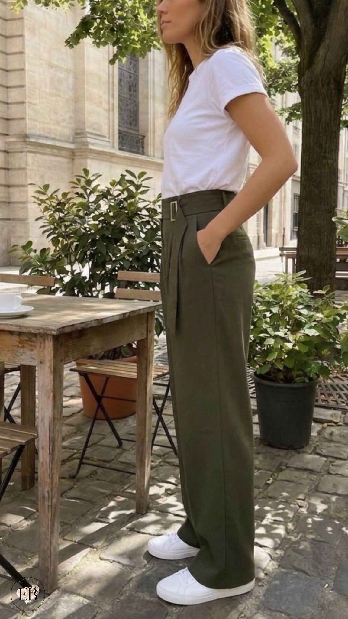 Pantalon ARIANE [ Kaki ] Eylim Boutique