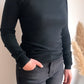 Pull col roulé RUBY [ Noir ] Eylim Boutique