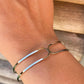 Bracelet JONC [ Argenté ]