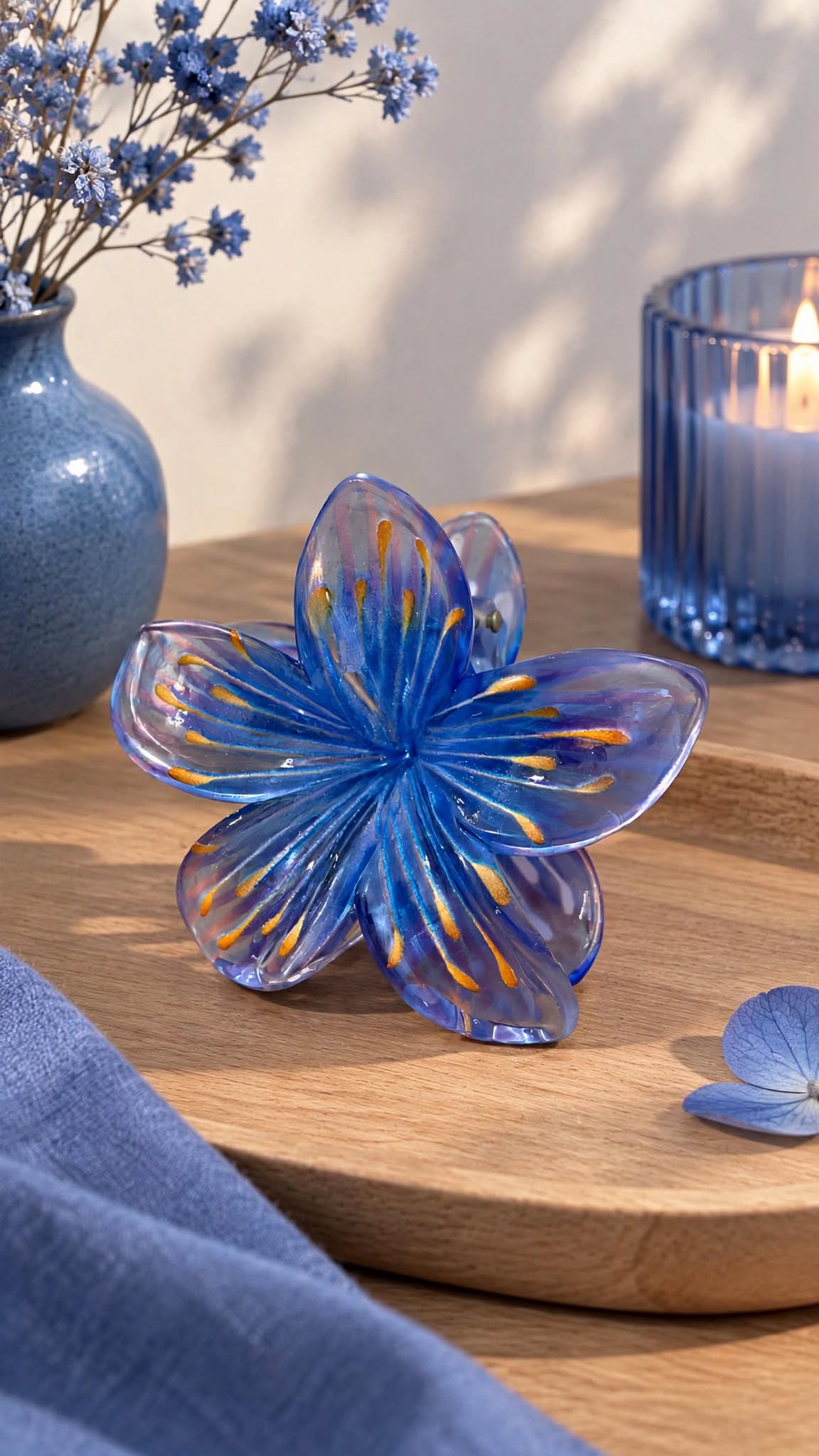 Pince à cheveux TAHITI [ Bleu ] Eylim Boutique