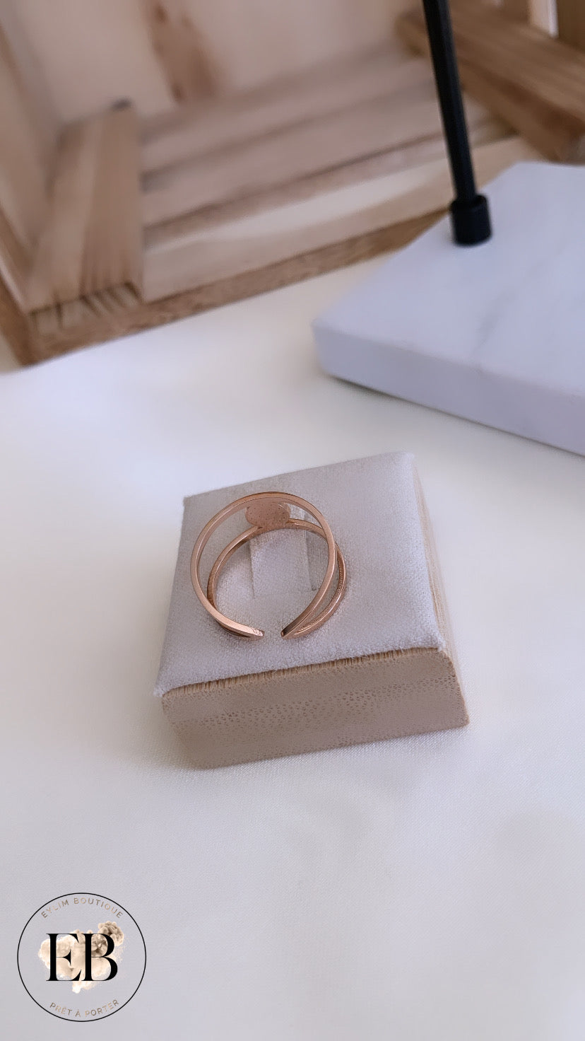 Bague réglable [ Rose Gold ]