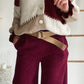 Pantalon [ Bordeaux ] Eylim Boutique