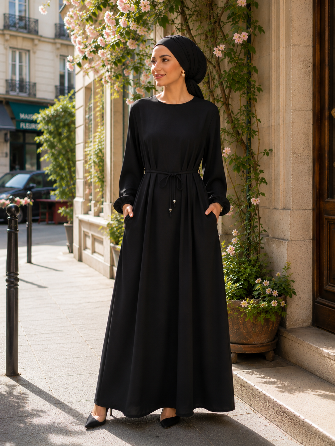 Abaya SAFA [ Noir ] Eylim Boutique