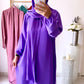 Abaya / hijab intégré DOUNIA [ Violet ]