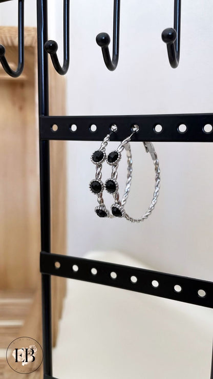 Boucles d’oreilles CRÉOLES [ Argenté ] - Eylim Boutique